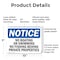 Signmission No Boating Or Swimming No Fishing Behind, 10 in W x Rectangle, Plastic OS-2PACK-NS-P-710-L-14394 - alternate 3